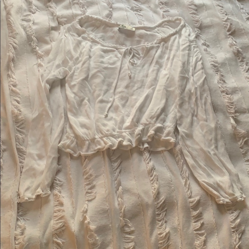 Cropped Flowy Blouse